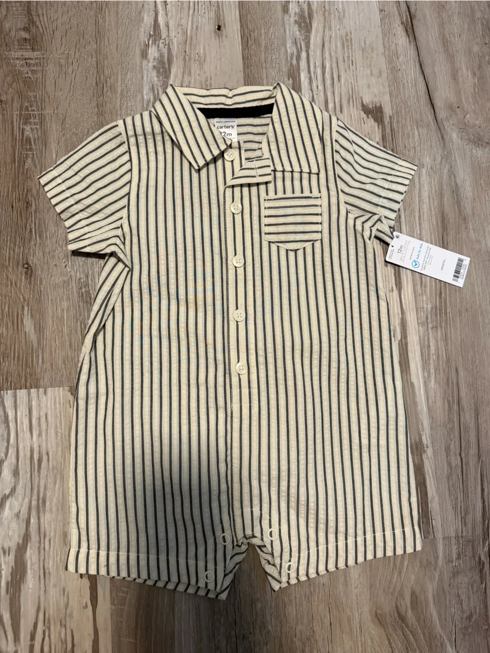 Carter's Baby Boy Striped Romper